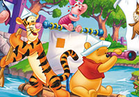 Winnie The Pooh With Tigger And Piglet Jigsaw Puzzle